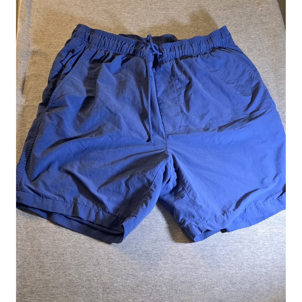 American Eagle Swim Shorts Mens S Blue Mesh Lined Above The Knee 1977 style